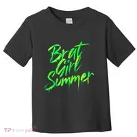 Brat Summer Cute Retro Summer Toddler T-Shirt thumb 0