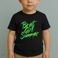 Brat Summer Cute Retro Summer Toddler T-Shirt thumb 2