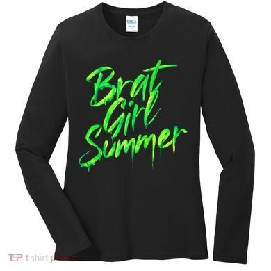 Brat Summer Cute Retro Summer Women's Long Sleeve Shirt
