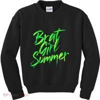 Brat Summer Cute Retro Summer Kids Sweatshirt thumb 0