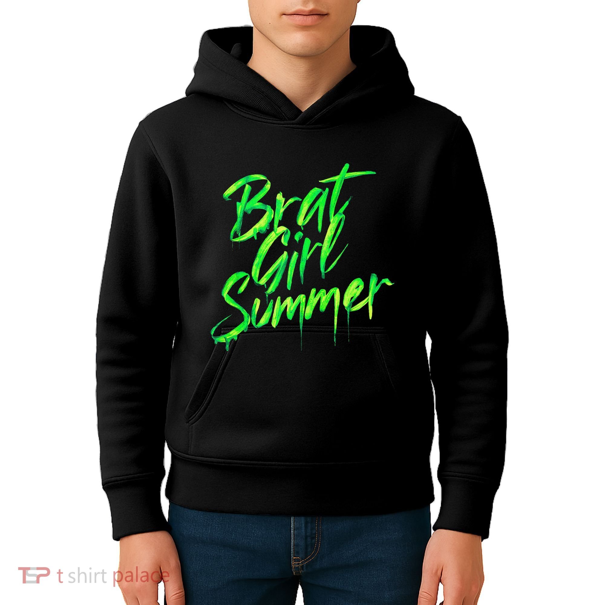 Brat Summer Cute Retro Summer Kids Hoodie
