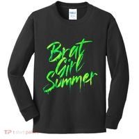 Brat Summer Cute Retro Summer Kids Long Sleeve Shirt thumb 0