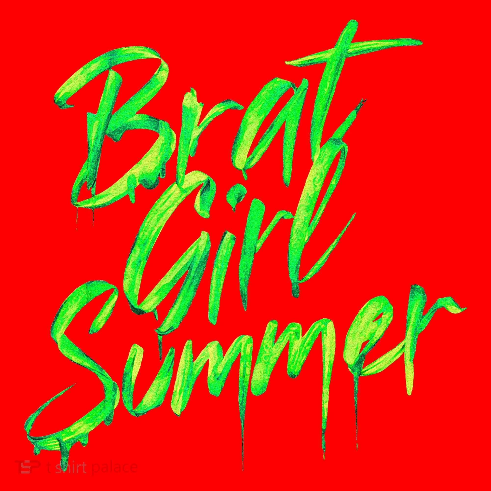 Brat Summer Cute Retro Summer Santa Hat