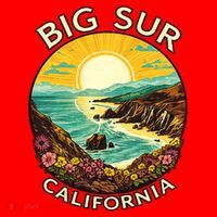 Big Sur California Beach Central Coast Retro Forest Camping Santa Hat thumb 1