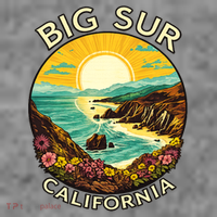 Big Sur California Beach Central Coast Retro Forest Camping Toddler Hoodie thumb 2