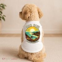 Big Sur California Beach Central Coast Retro Forest Camping Doggie Tank thumb 2