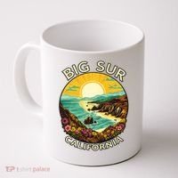 Big Sur California Beach Central Coast Retro Forest Camping Coffee Mug thumb 0
