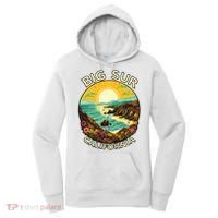 Big Sur California Beach Central Coast Retro Forest Camping Women's Hoodie thumb 0