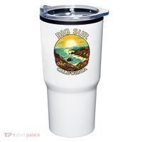 Big Sur California Beach Central Coast Retro Forest Camping Tumbler thumb 0