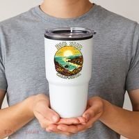 Big Sur California Beach Central Coast Retro Forest Camping Tumbler thumb 2