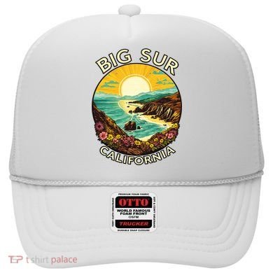Big Sur California Beach Central Coast Retro Forest Camping Hat