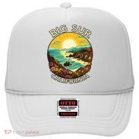 Big Sur California Beach Central Coast Retro Forest Camping Hat thumb 0
