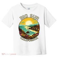Big Sur California Beach Central Coast Retro Forest Camping Toddler T-Shirt thumb 0