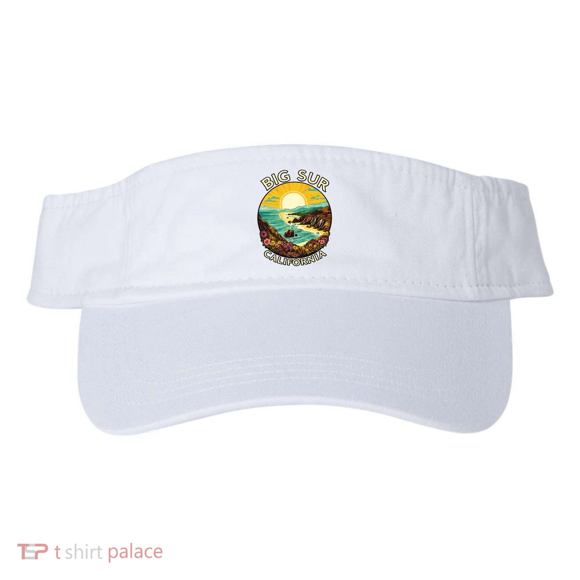 Big Sur California Beach Central Coast Retro Forest Camping Visor