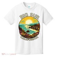 Big Sur California Beach Central Coast Retro Forest Camping Kids T-Shirt thumb 0