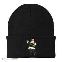Boujee Santa Champagne Luxe Santa Funny Christmas Beanie thumb 0