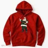 Boujee Santa Champagne Luxe Santa Funny Christmas Hoodie thumb 0