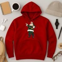 Boujee Santa Champagne Luxe Santa Funny Christmas Hoodie thumb 3