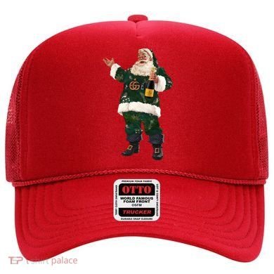 Boujee Santa Champagne Luxe Santa Funny Christmas Hat