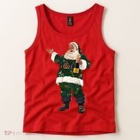 Boujee Santa Champagne Luxe Santa Funny Christmas Tank Top thumb 2