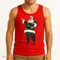 Boujee Santa Champagne Luxe Santa Funny Christmas Tank Top thumb 3