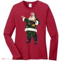 Boujee Santa Champagne Luxe Santa Funny Christmas Women's Long Sleeve Shirt thumb 0