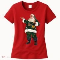 Boujee Santa Champagne Luxe Santa Funny Christmas Women's T-Shirt thumb 0
