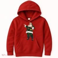 Boujee Santa Champagne Luxe Santa Funny Christmas Kids Hoodie thumb 0