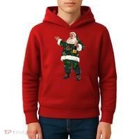Boujee Santa Champagne Luxe Santa Funny Christmas Kids Hoodie thumb 4