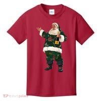 Boujee Santa Champagne Luxe Santa Funny Christmas Kids T-Shirt thumb 0