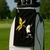 Banana Striptease Censored Gift Naked Funny Adult Gift Golf Towel thumb 2