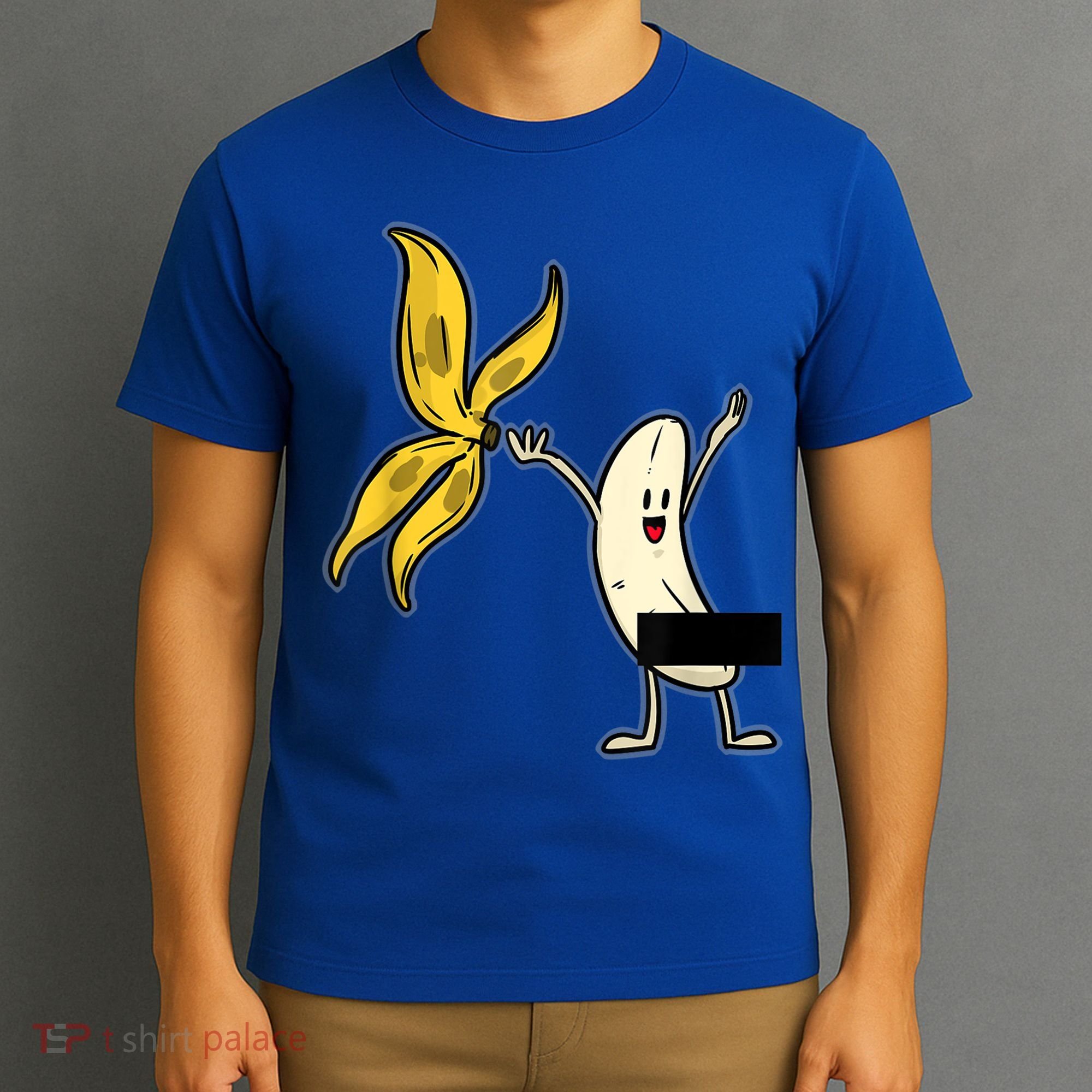 Banana Striptease Censored Gift Naked Funny Adult Gift T-Shirt