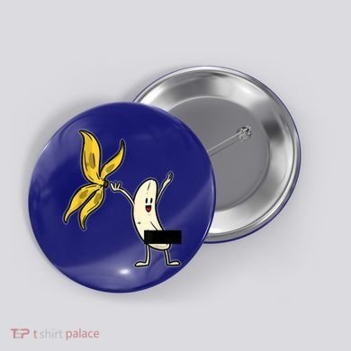 Banana Striptease Censored Gift Naked Funny Adult Gift Button
