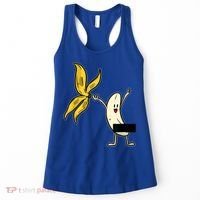 Banana Striptease Censored Gift Naked Funny Adult Gift Women's Tank Top thumb 0