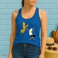 Banana Striptease Censored Gift Naked Funny Adult Gift Women's Tank Top thumb 2