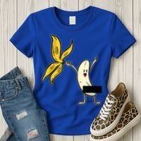 Banana Striptease Censored Gift Naked Funny Adult Gift Women's T-Shirt thumb 3