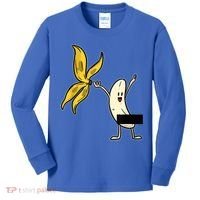 Banana Striptease Censored Gift Naked Funny Adult Gift Kids Long Sleeve Shirt thumb 0
