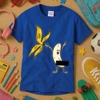 Banana Striptease Censored Gift Naked Funny Adult Gift Kids T-Shirt thumb 3