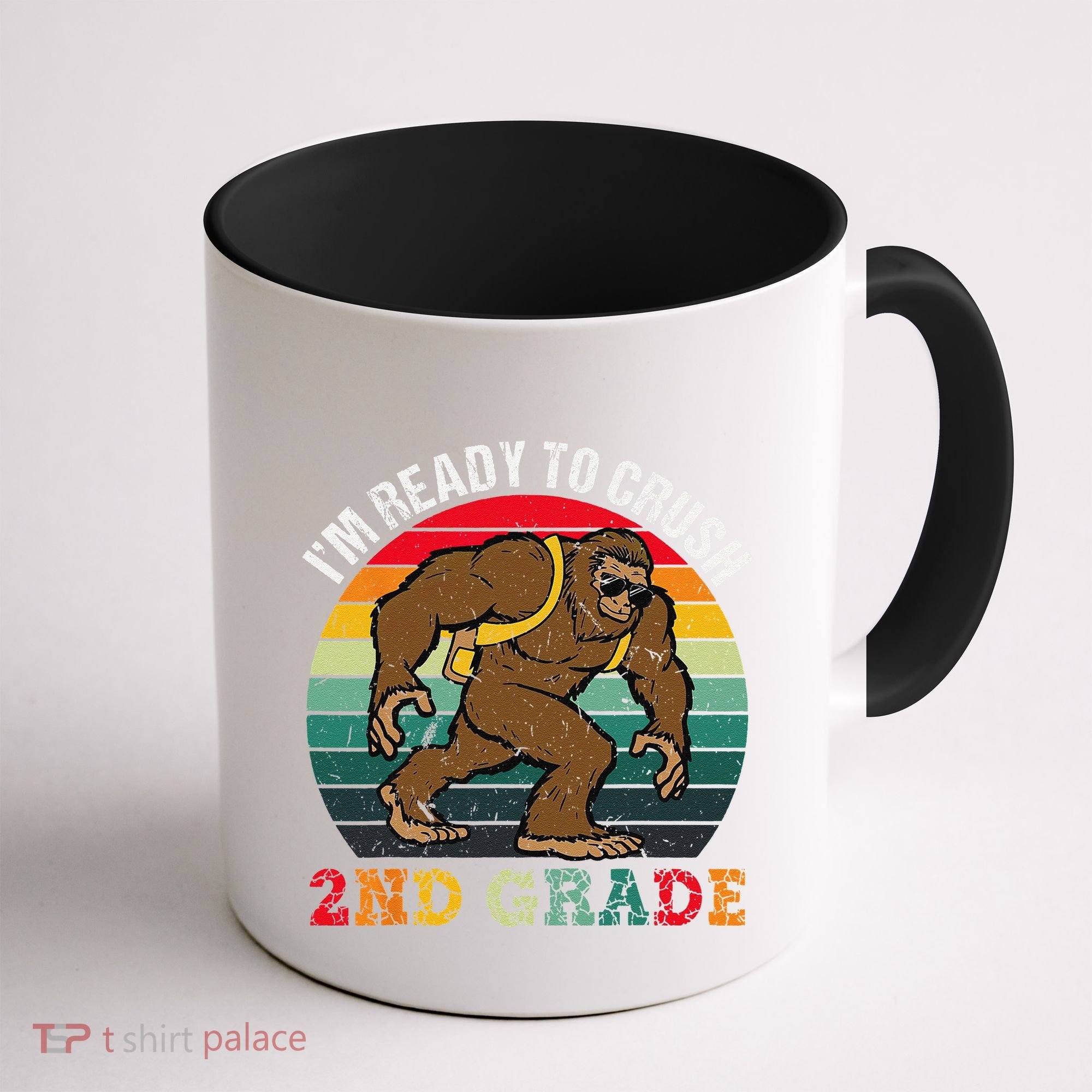 Bigfoot Sasquatch Crush 2nd Grade Second First Day Of School Gift Coffee Mug