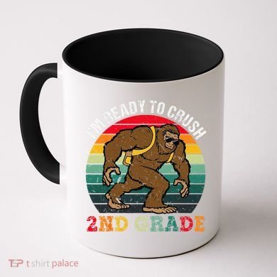 Bigfoot Sasquatch Crush 2nd Grade Second First Day Of School Gift Coffee Mug