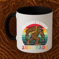 Bigfoot Sasquatch Crush 2nd Grade Second First Day Of School Gift Coffee Mug thumb 2
