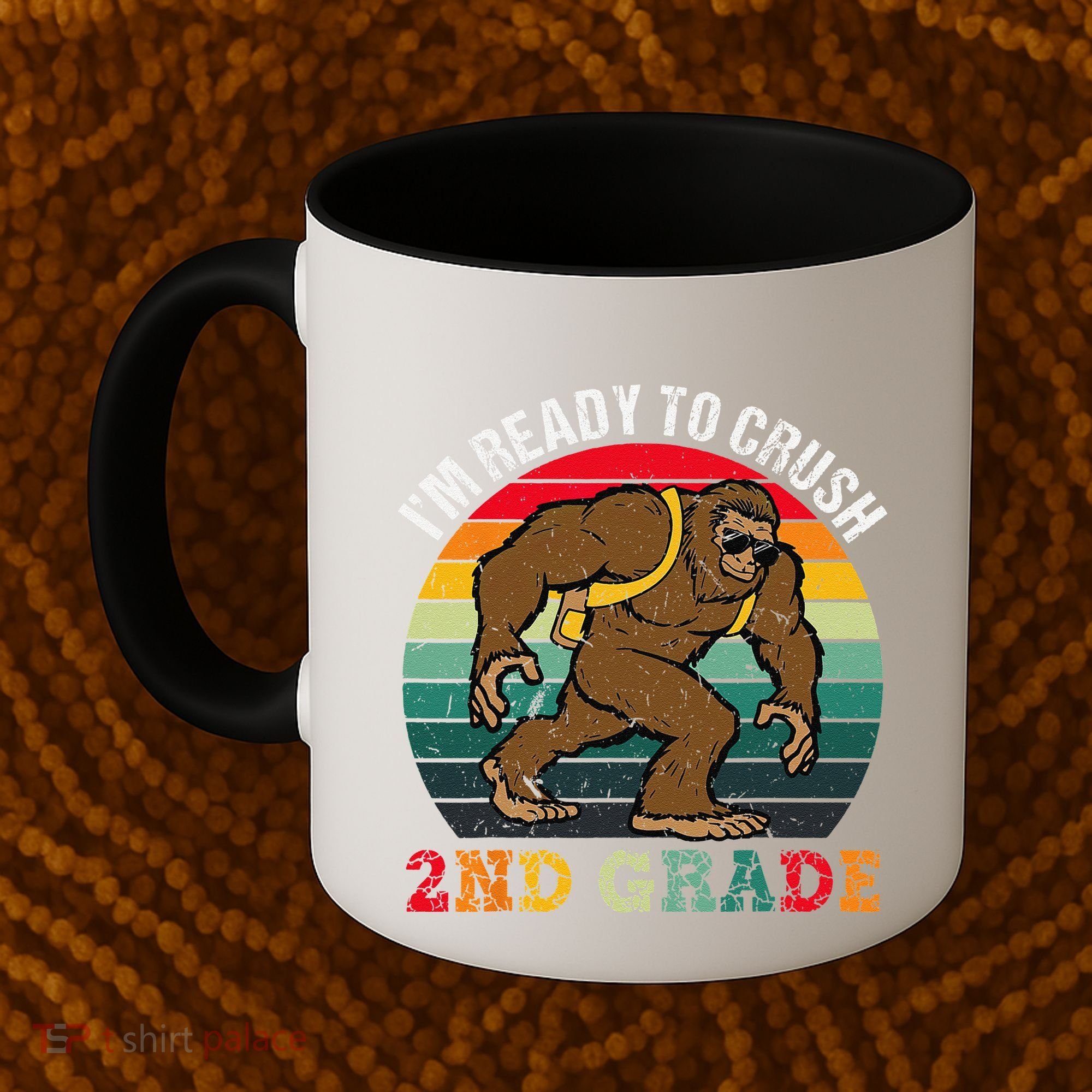 Bigfoot Sasquatch Crush 2nd Grade Second First Day Of School Gift Coffee Mug