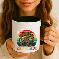 Bigfoot Sasquatch Crush 2nd Grade Second First Day Of School Gift Coffee Mug thumb 3