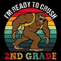 Bigfoot Sasquatch Crush 2nd Grade Second First Day Of School Gift Coffee Mug thumb 5