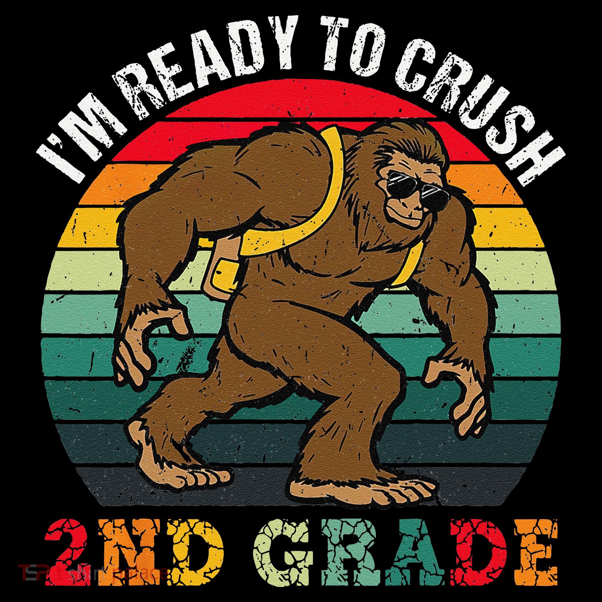 Bigfoot Sasquatch Crush 2nd Grade Second First Day Of School Gift Coffee Mug