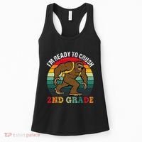 Bigfoot Sasquatch Crush 2nd Grade Second First Day Of School Gift Women's Tank Top thumb 0