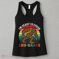 Bigfoot Sasquatch Crush 2nd Grade Second First Day Of School Gift Women's Tank Top thumb 3