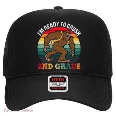 Bigfoot Sasquatch Crush 2nd Grade Second First Day Of School Gift Hat