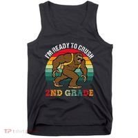 Bigfoot Sasquatch Crush 2nd Grade Second First Day Of School Gift Tank Top thumb 0