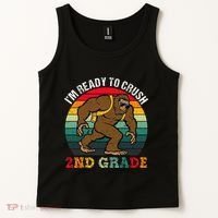 Bigfoot Sasquatch Crush 2nd Grade Second First Day Of School Gift Tank Top thumb 2